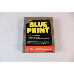 Blue Print (for Atari 2600) Authentic, game cartridge only, tested/works